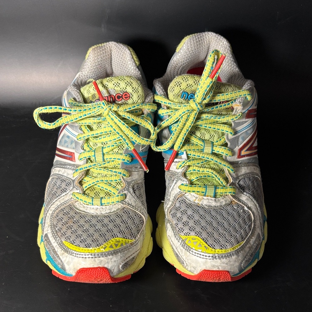 New Balance Kids' Gray and Yellow Sneakers